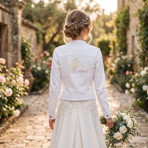 les bonnes affaires veste en jean blanche taille xl