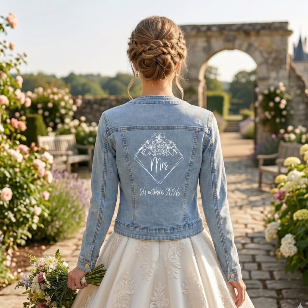 lucy veste en jean personnalisable