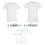 Pack Essentiels T-shirts Famille 2 enfants