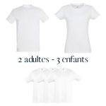 Pack Essentiels T-shirts Famille 3 enfants
