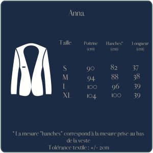 anna veste en jean personnalisable