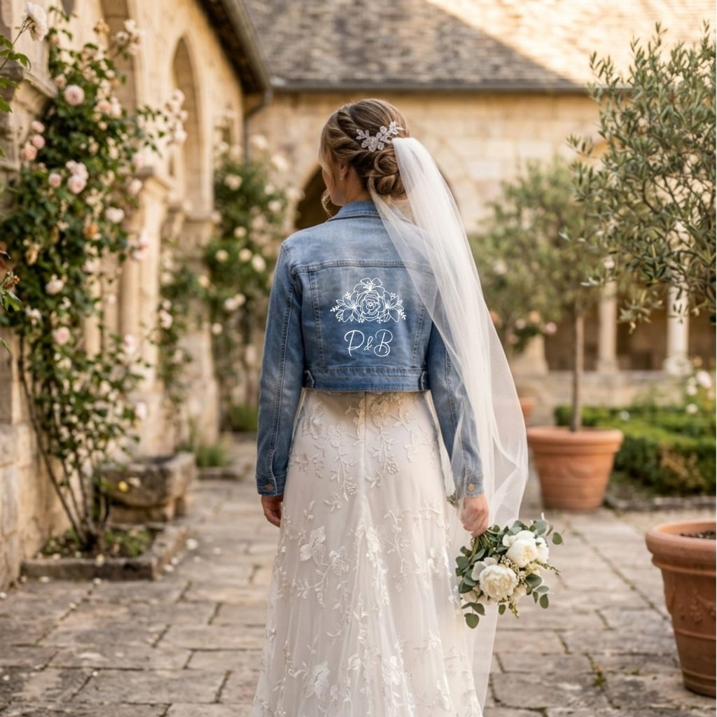 anna veste en jean personnalisable